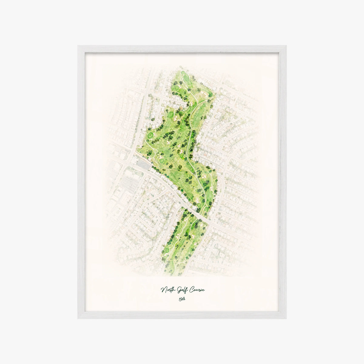 North Golf Course white frame