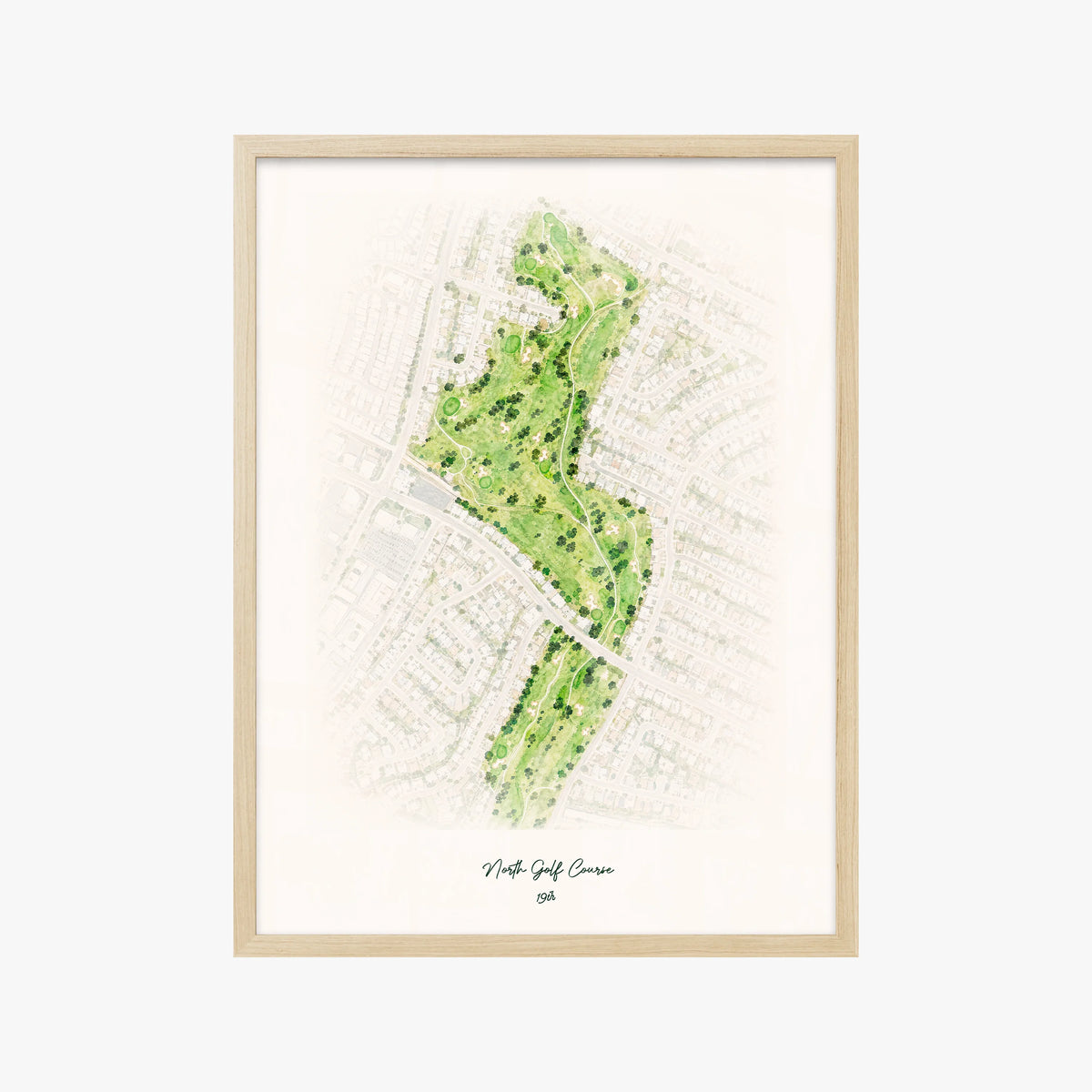 North Golf Course wood frame