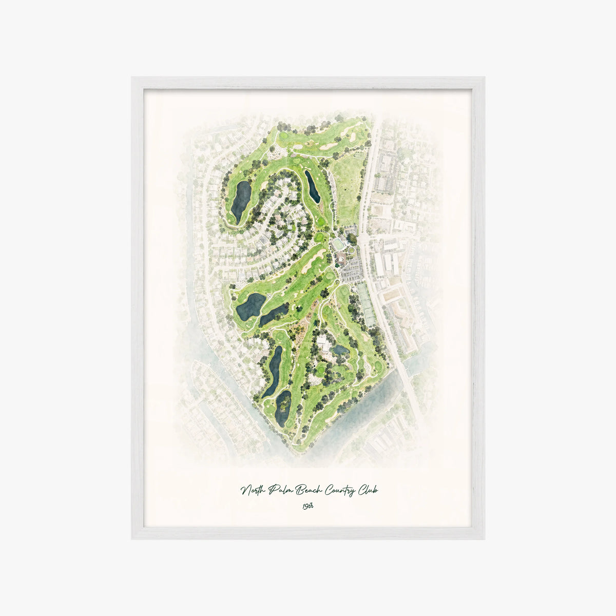 North Palm Beach Country Club white frame