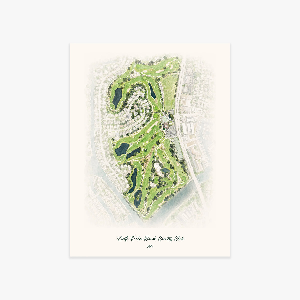 North Palm Beach Country Club printed artwork