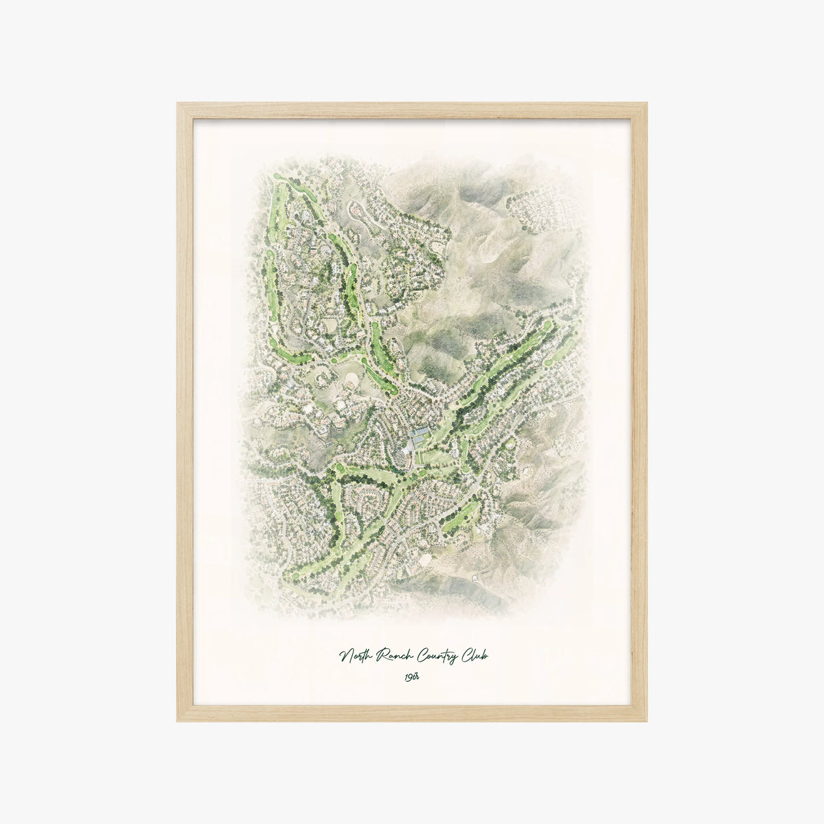 North Ranch Country Club wood frame