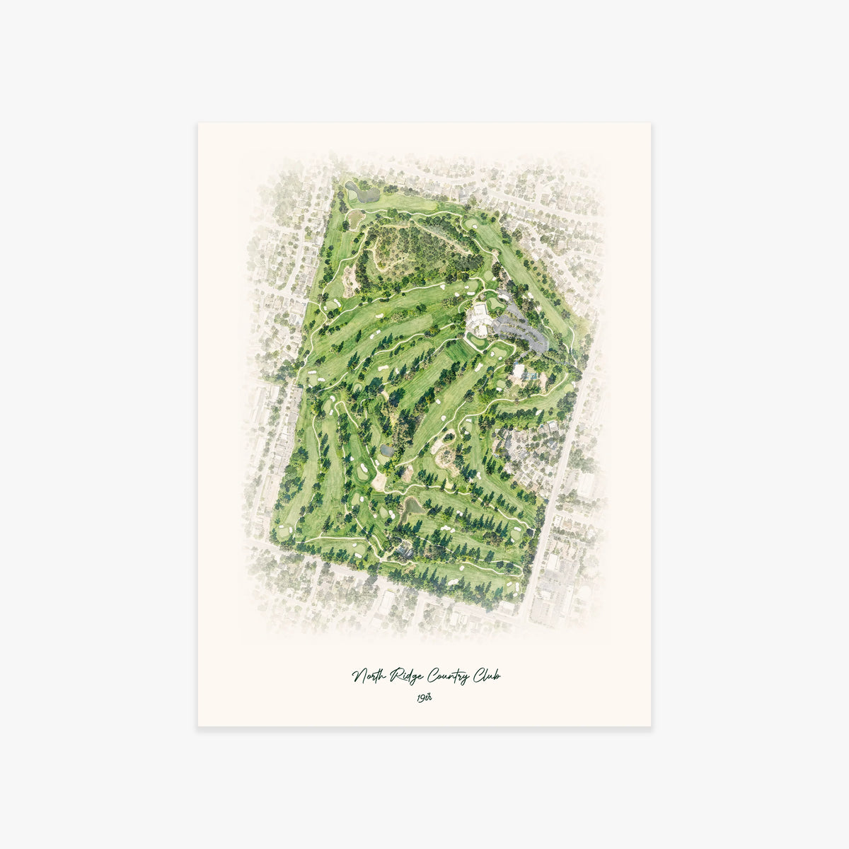North Ridge Country Club printed artwork