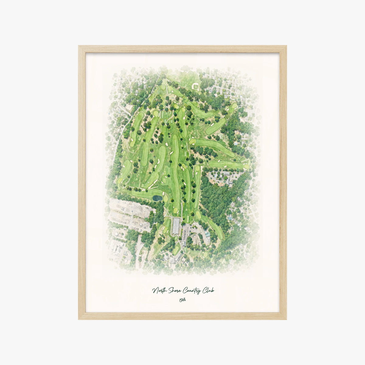 North Shore Country Club wood frame