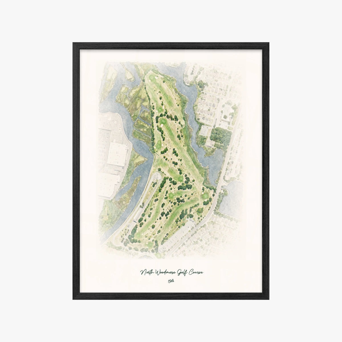 North Woodmere Golf Course black frame