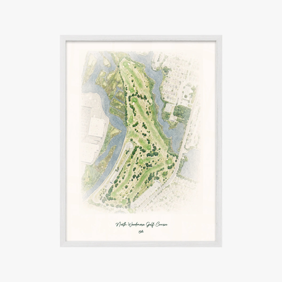 North Woodmere Golf Course white frame