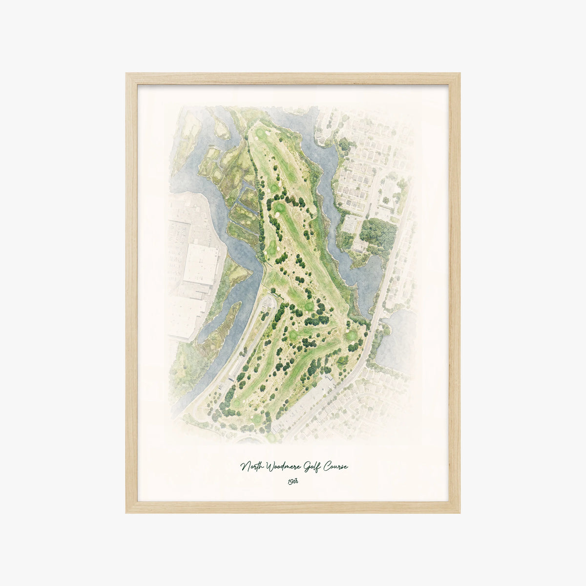North Woodmere Golf Course wood frame