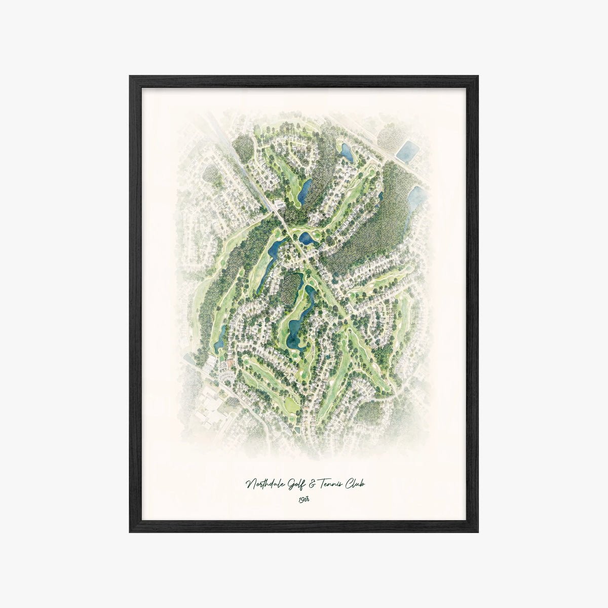 Northdale Golf & Tennis Club black frame