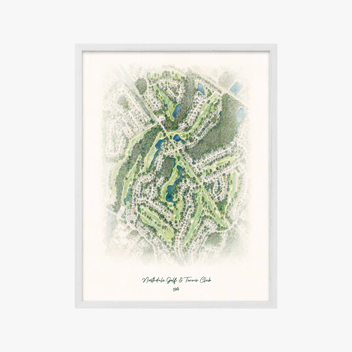 Northdale Golf & Tennis Club white frame