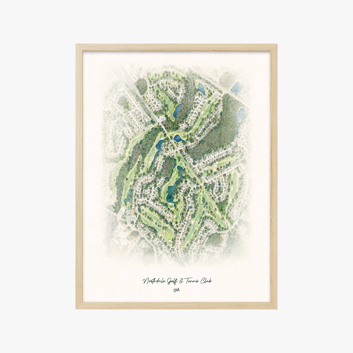 Northdale Golf & Tennis Club wood frame
