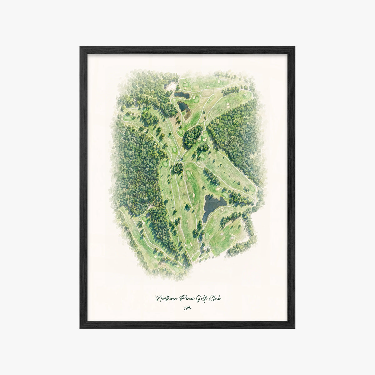 Northern Pines Golf Club black frame