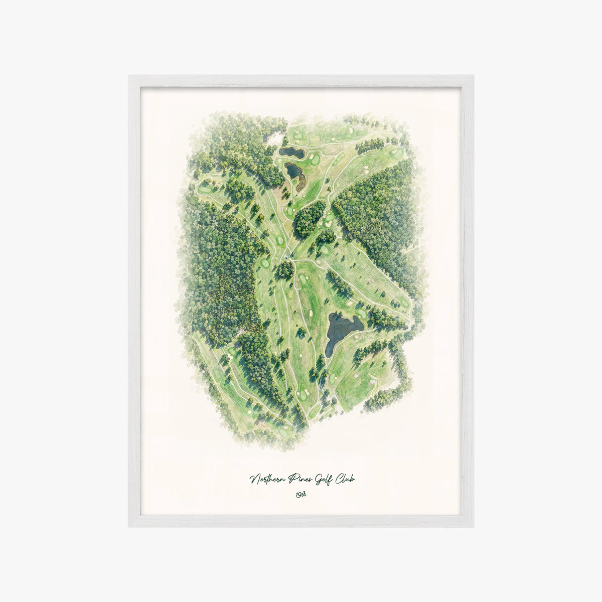 Northern Pines Golf Club white frame