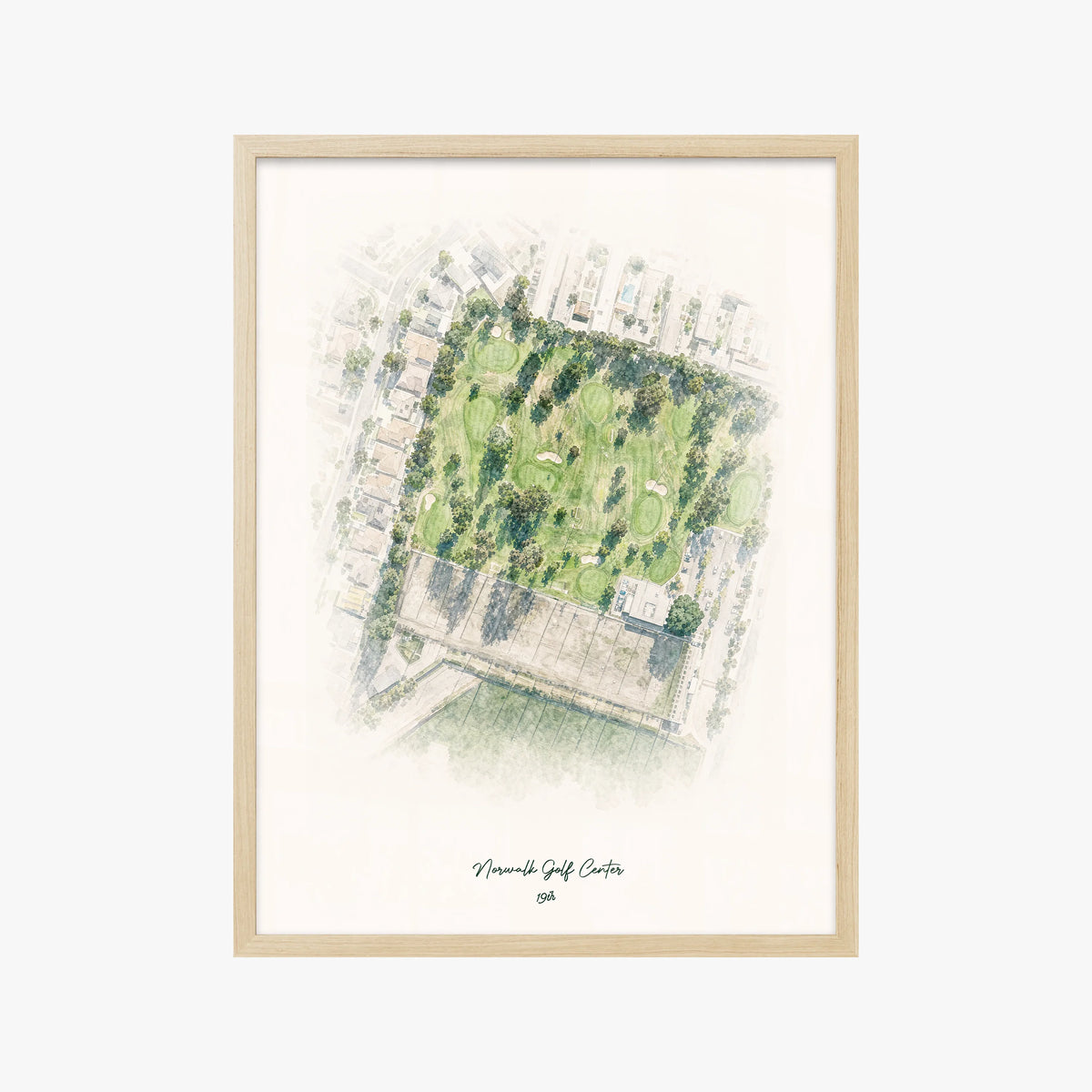 Norwalk Golf Center wood frame
