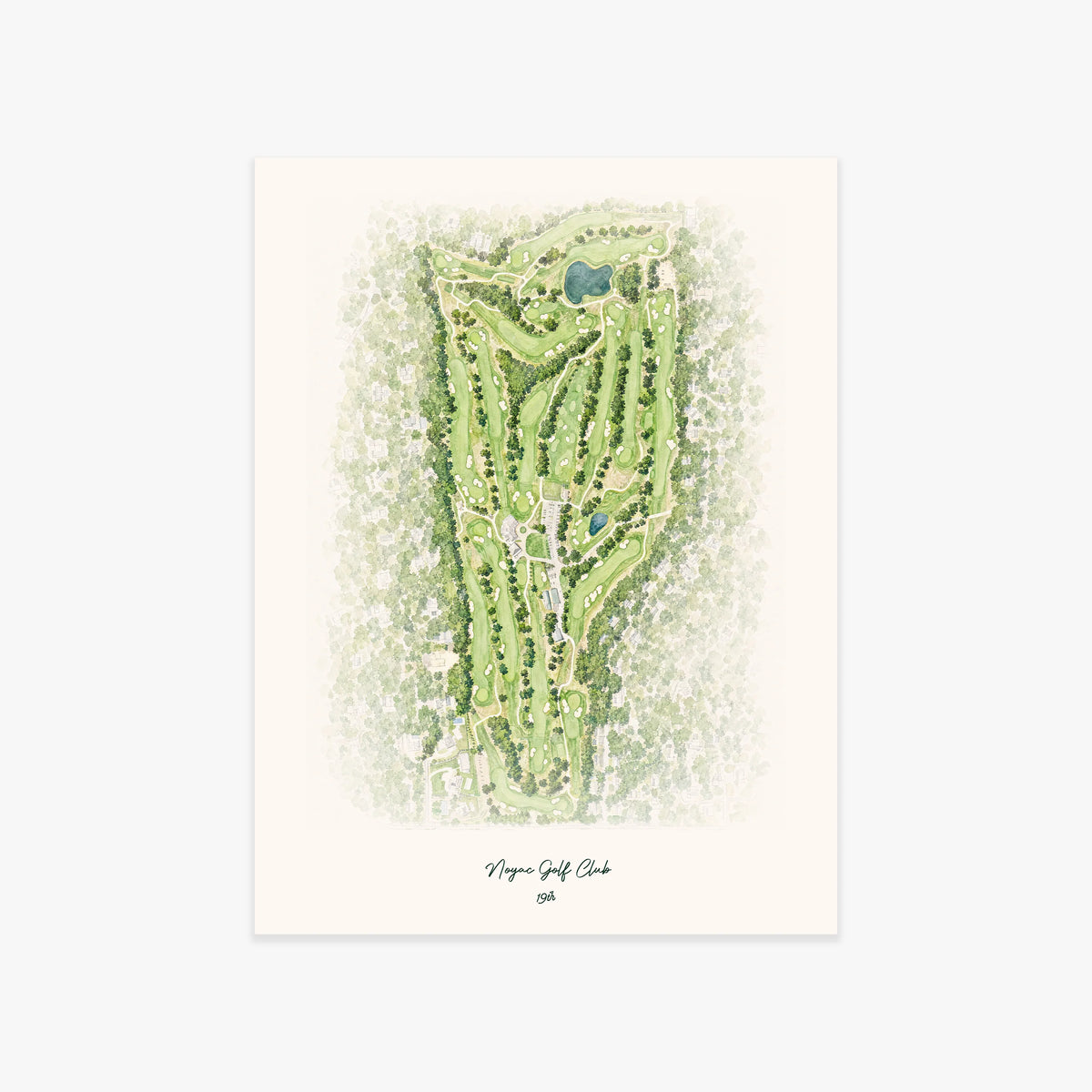 Noyac Golf Club printed artwork