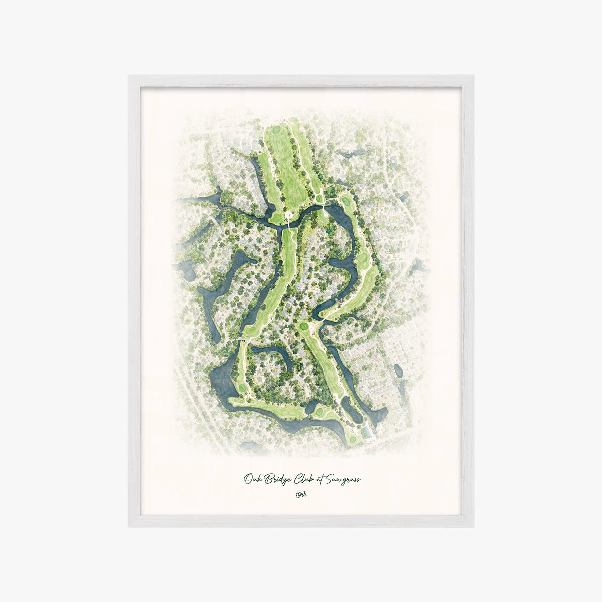 Oak Bridge Club at Sawgrass white frame