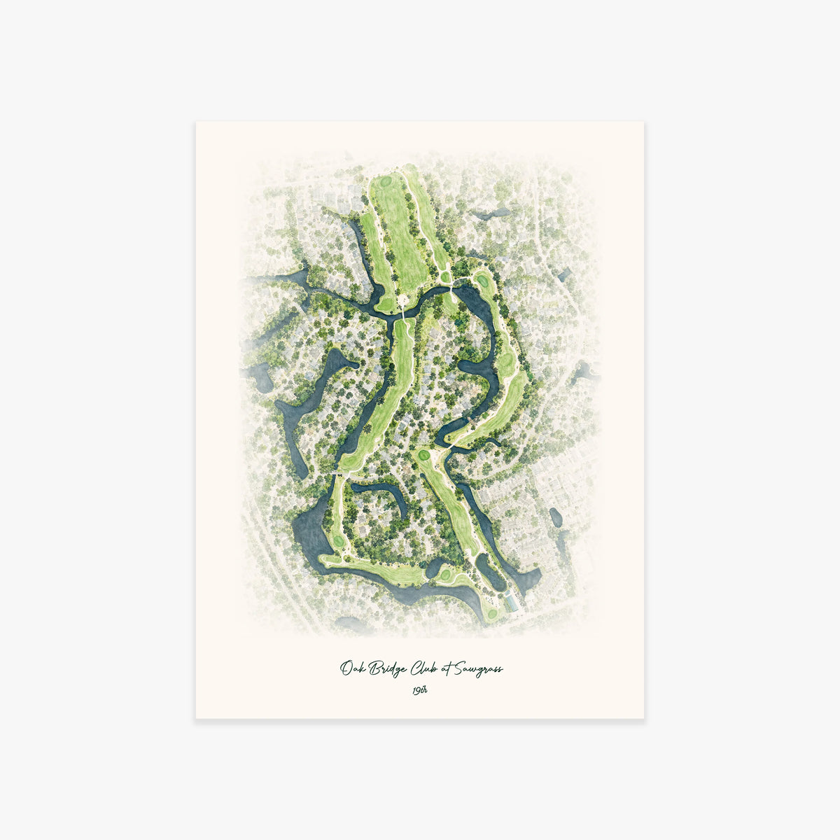 Oak Bridge Club at Sawgrass printed artwork