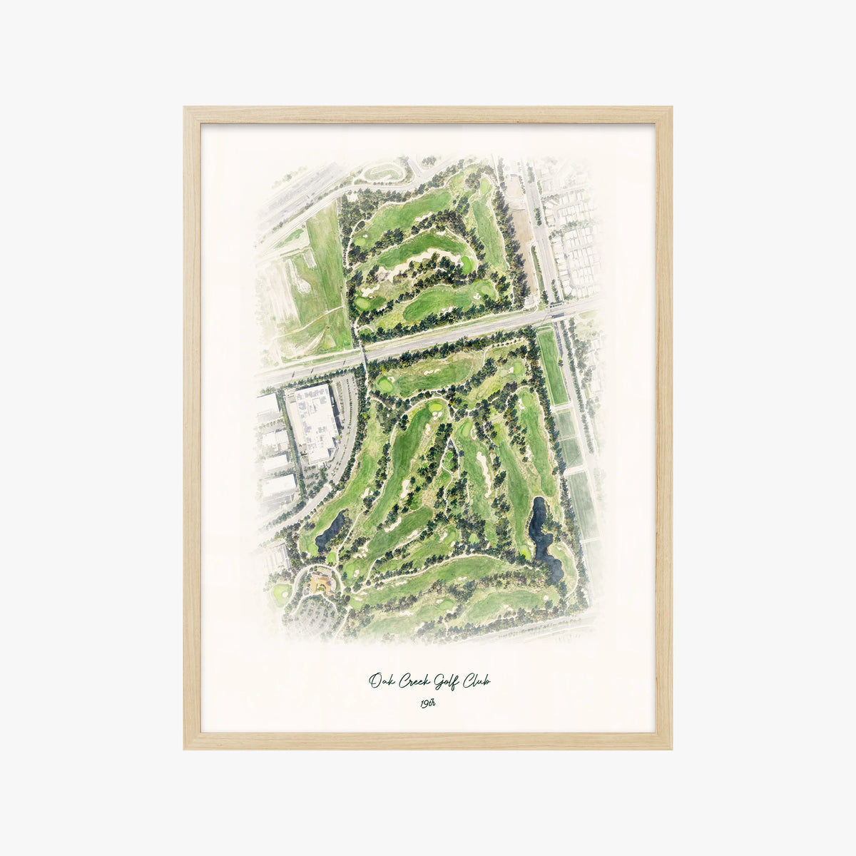 Oak Creek Golf Club wood frame