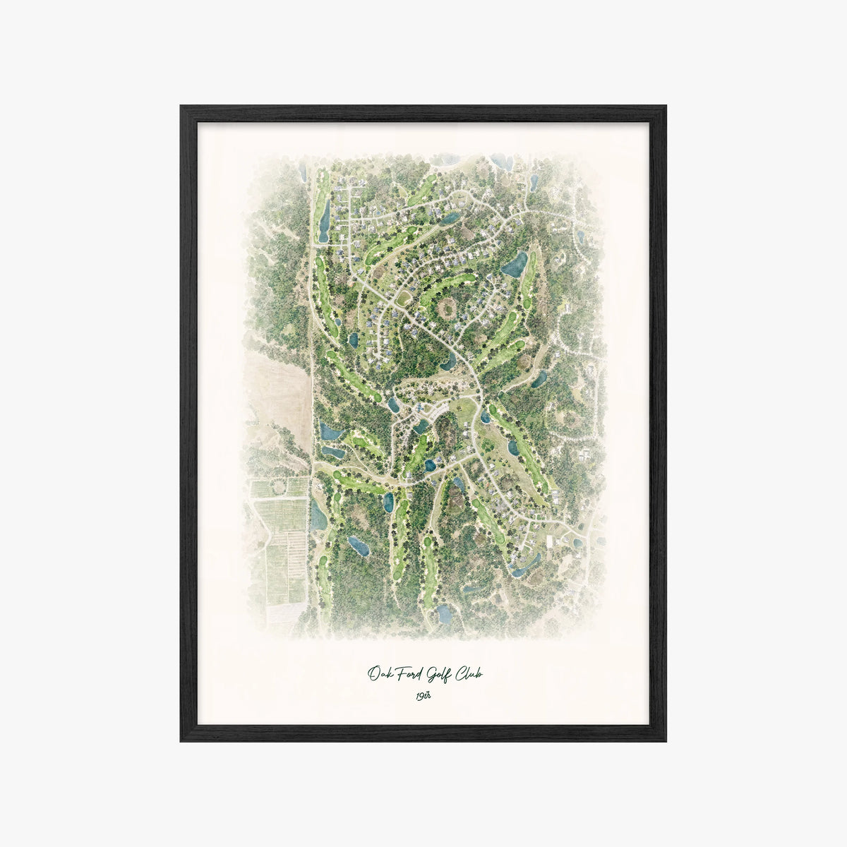 Oak Ford Golf Club black frame