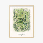 Oak Hill Golf Course wood frame