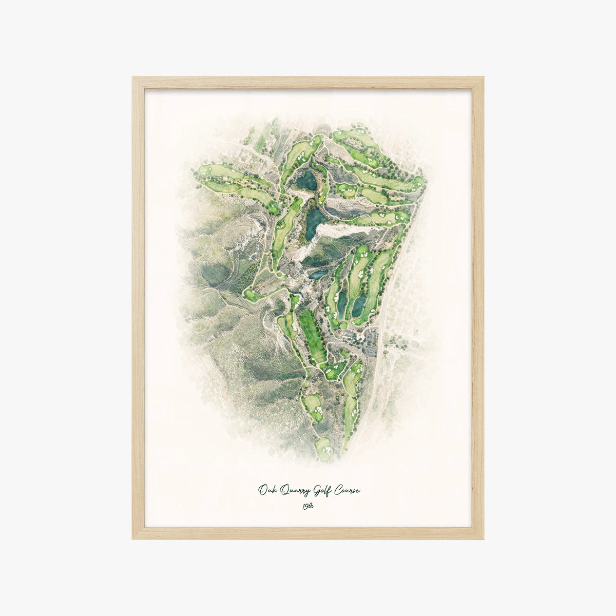Oak Quarry Golf Course wood frame