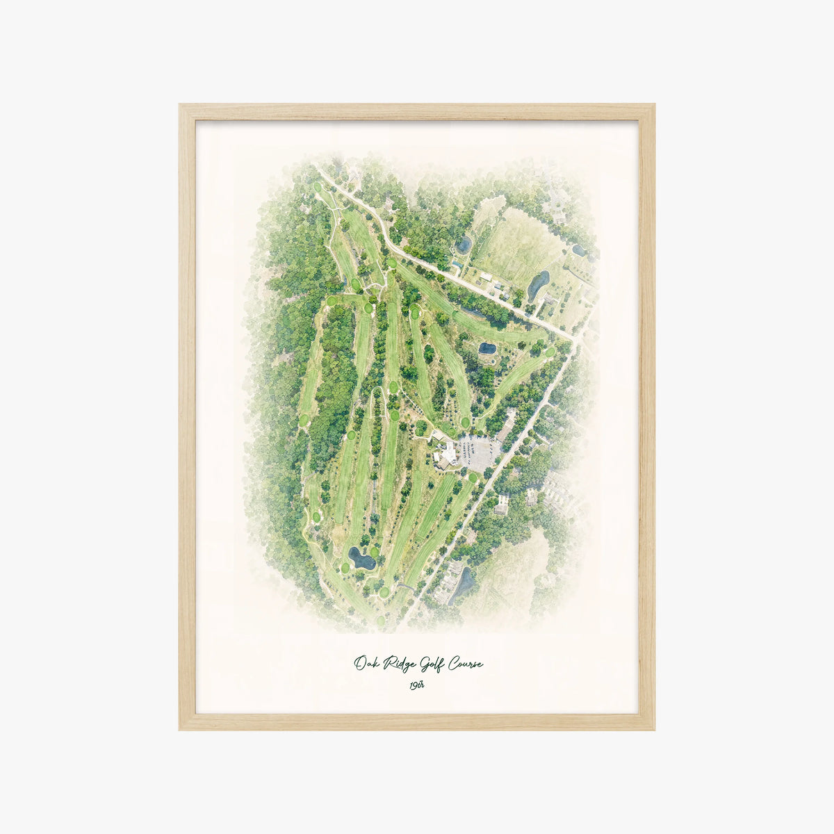 Oak Ridge Golf Course wood frame