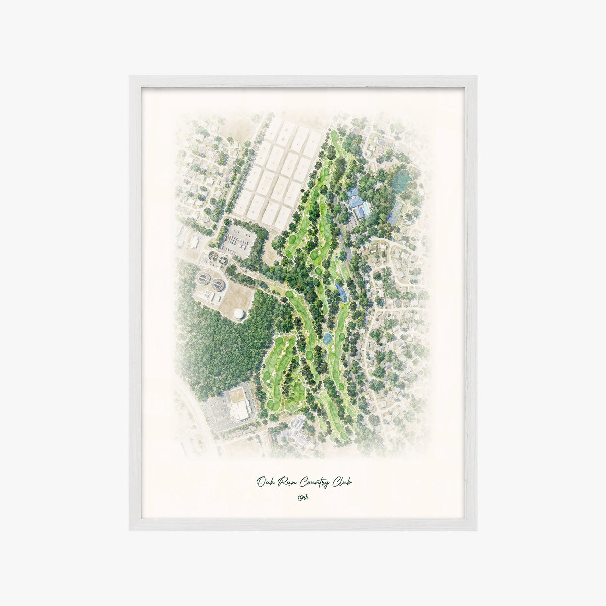 Oak Run Country Club white frame