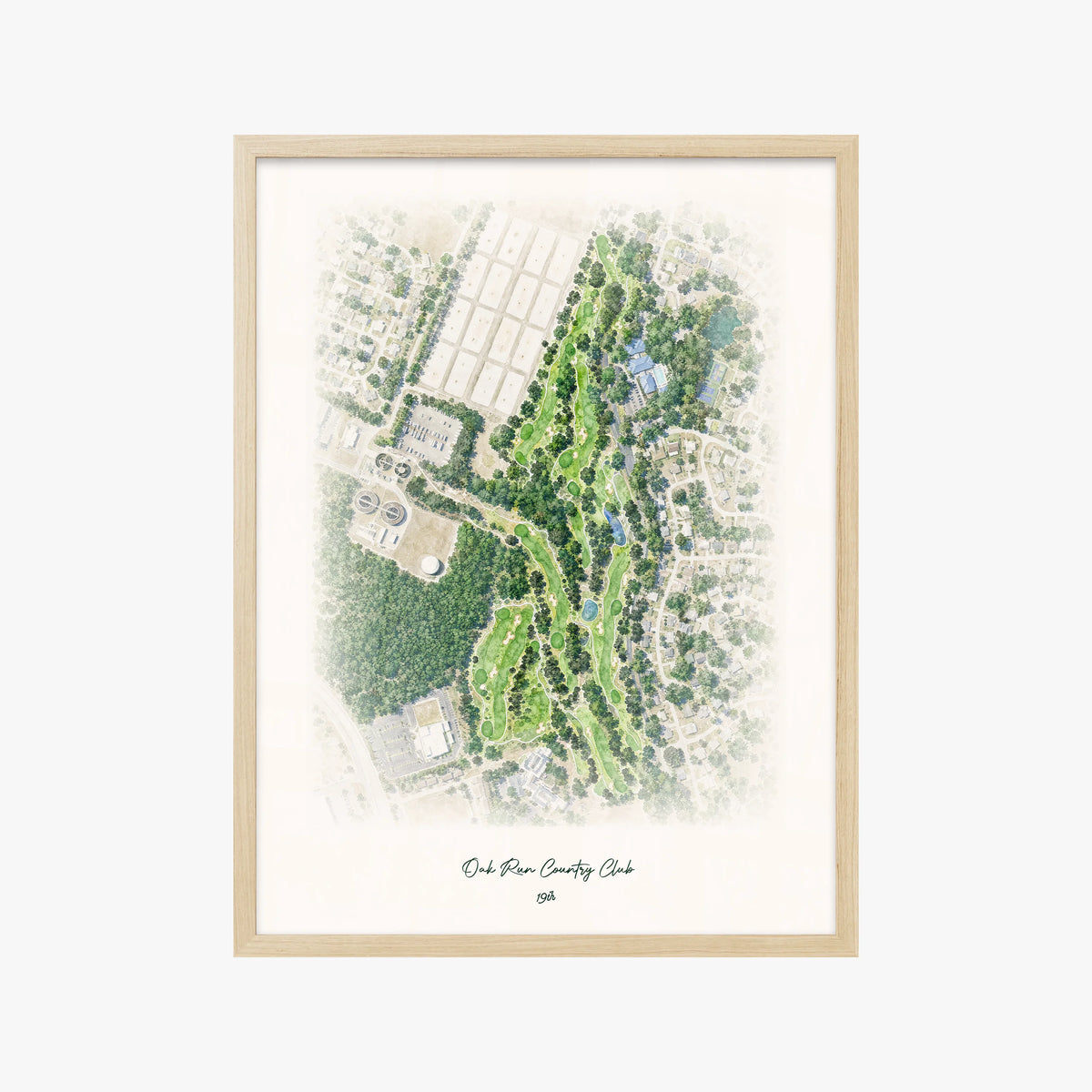 Oak Run Country Club wood frame