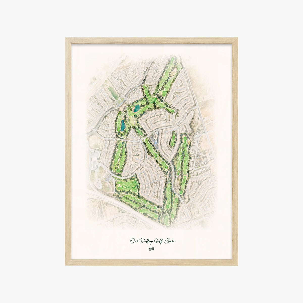 Oak Valley Golf Club wood frame