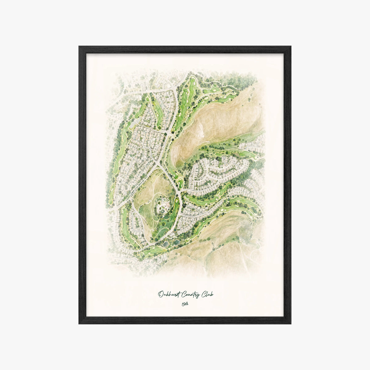 Oakhurst Country Club black frame