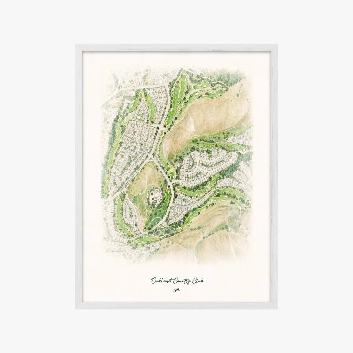 Oakhurst Country Club white frame
