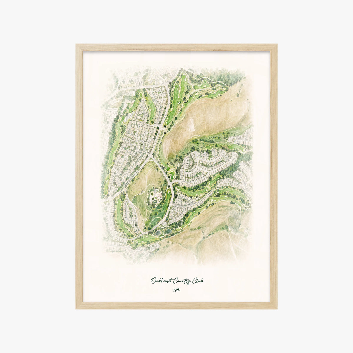 Oakhurst Country Club wood frame