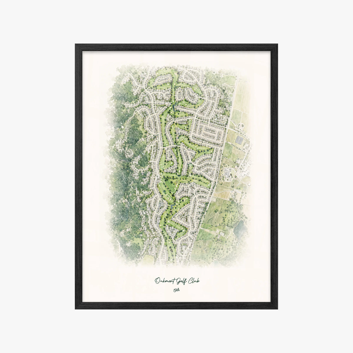 Oakmont Golf Club black frame