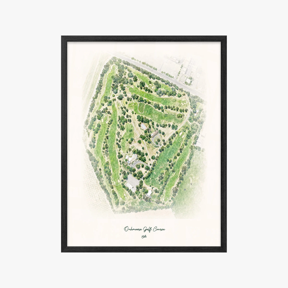 Oakmoore Golf Course black frame