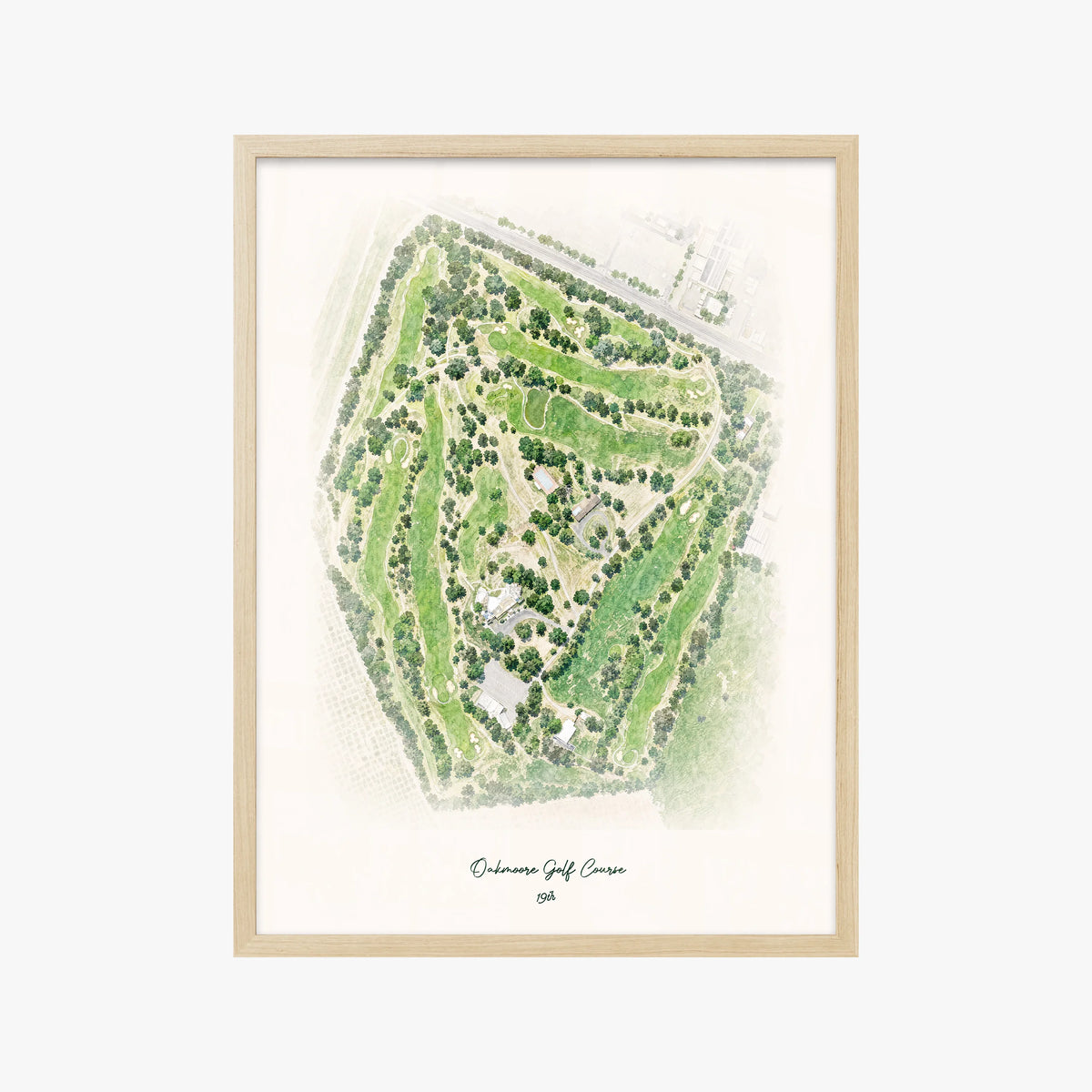 Oakmoore Golf Course wood frame