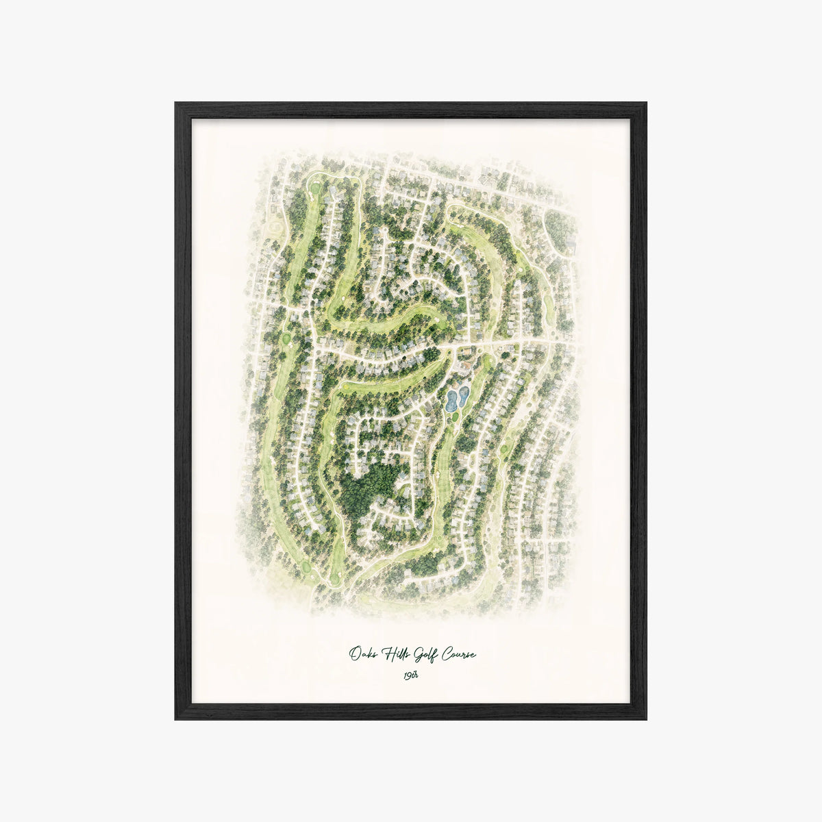 Oaks Hills Golf Course black frame