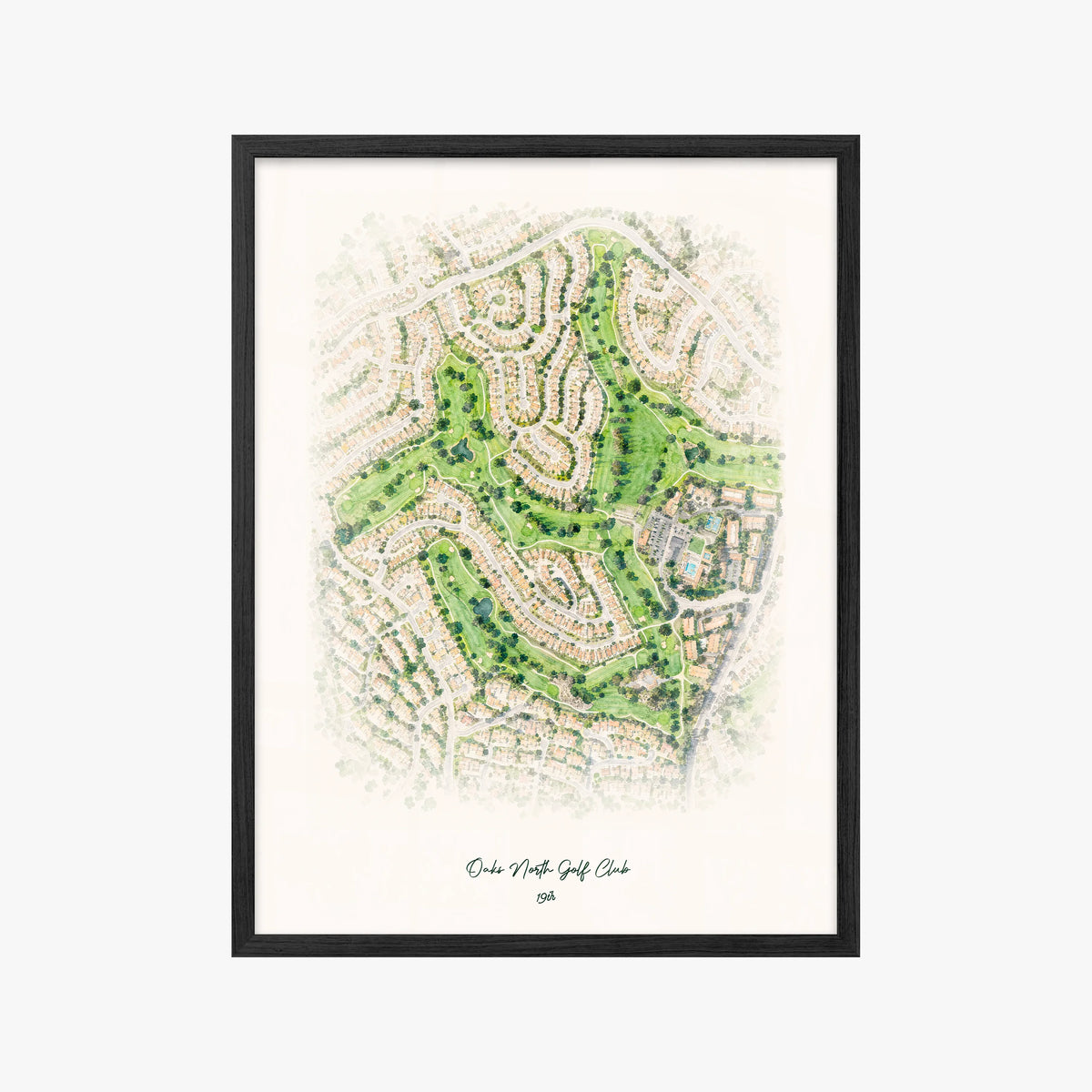Oaks North Golf Club black frame