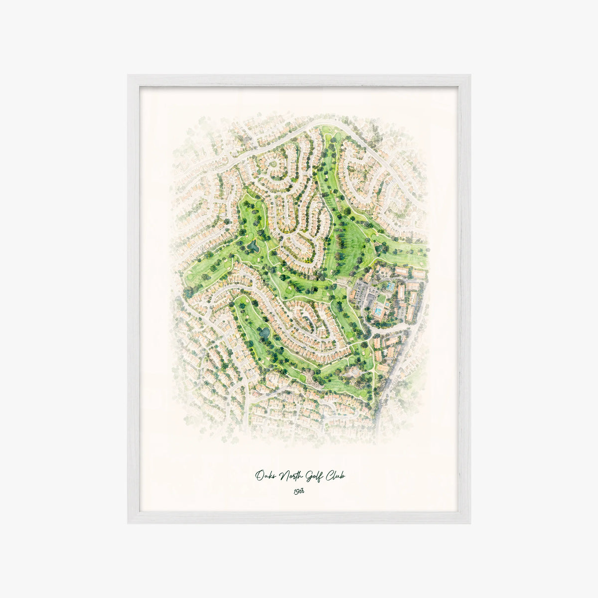 Oaks North Golf Club white frame