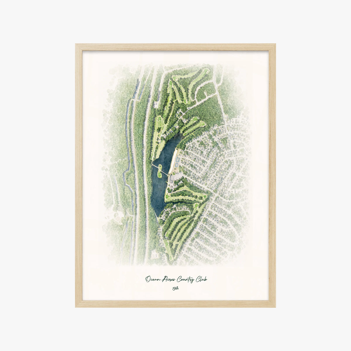Ocean Acres Country Club wood frame