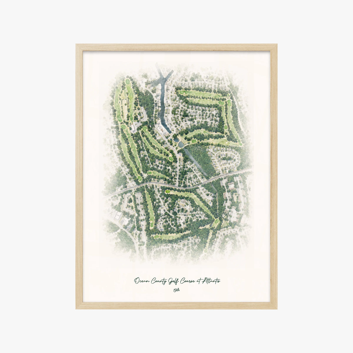 Ocean County Golf Course at Atlantis wood frame