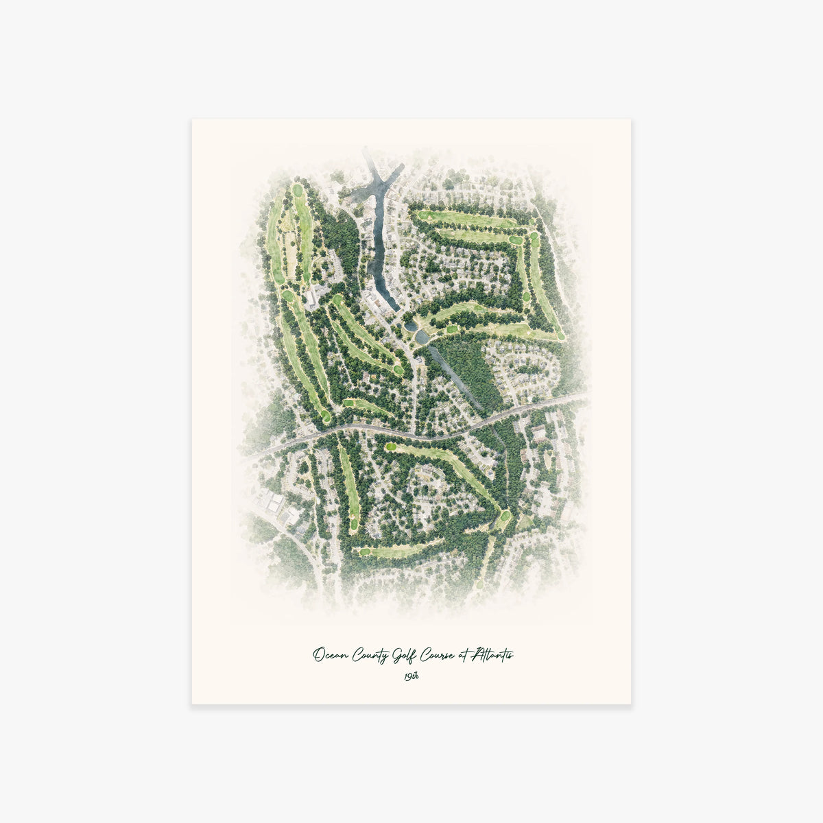 Ocean County Golf Course at Atlantis printed artwork