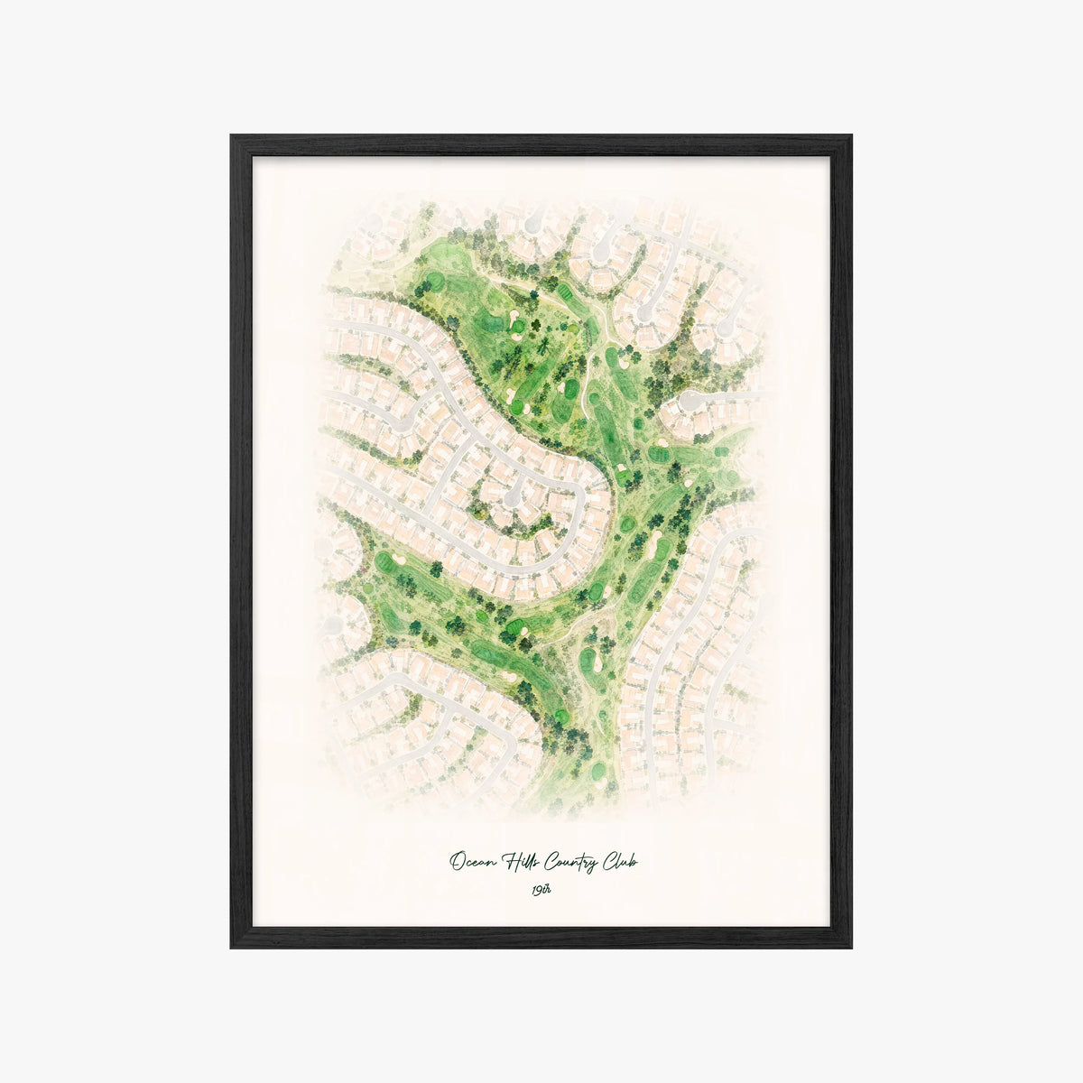 Ocean Hills Country Club black frame
