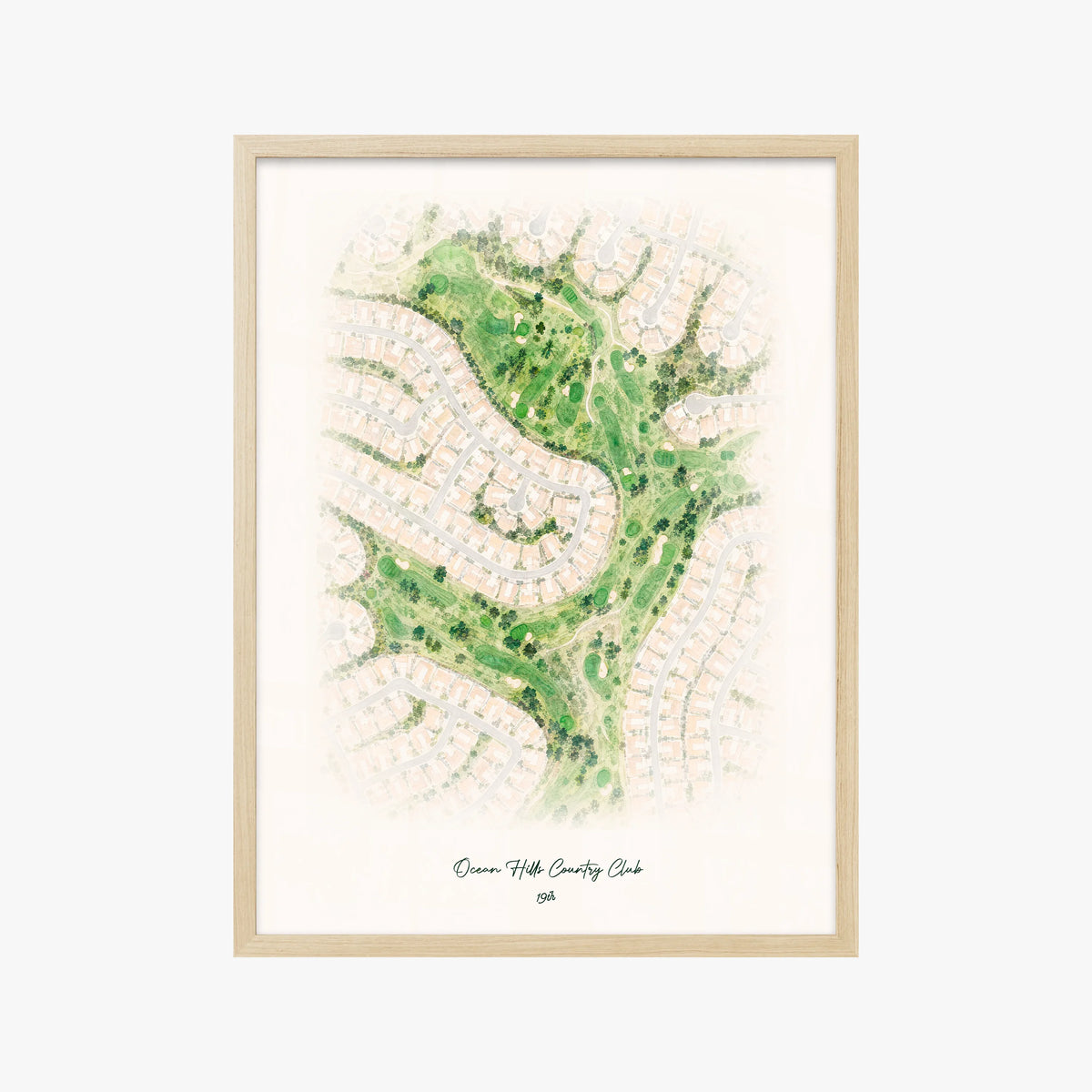 Ocean Hills Country Club wood frame
