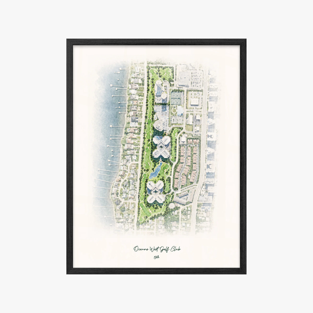 Oceans West Golf Club black frame