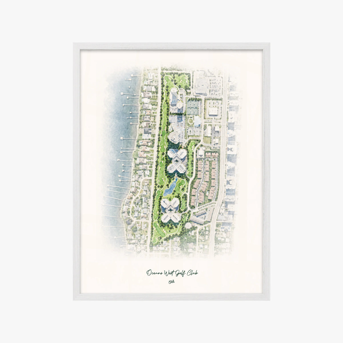 Oceans West Golf Club white frame