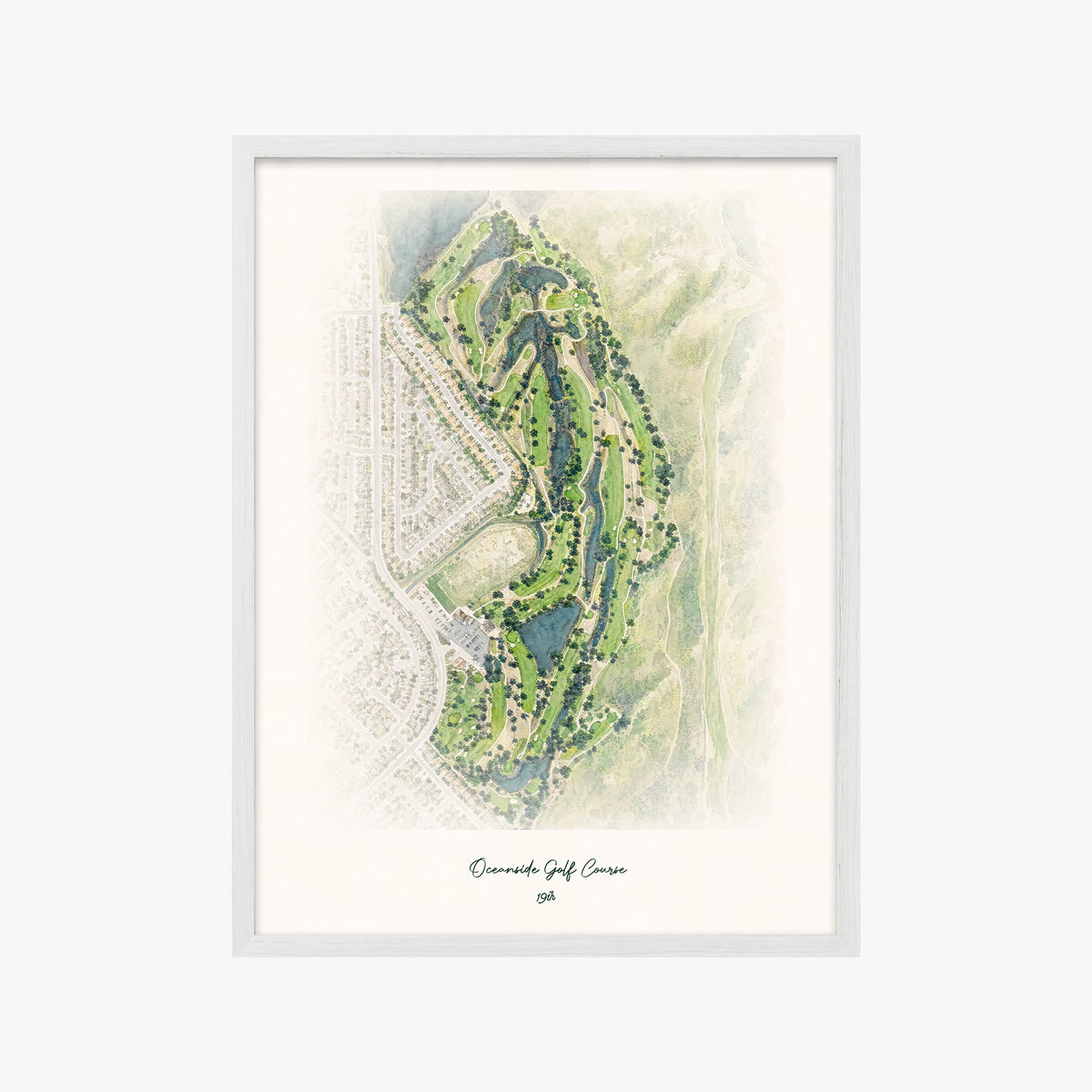 Oceanside Golf Course white frame