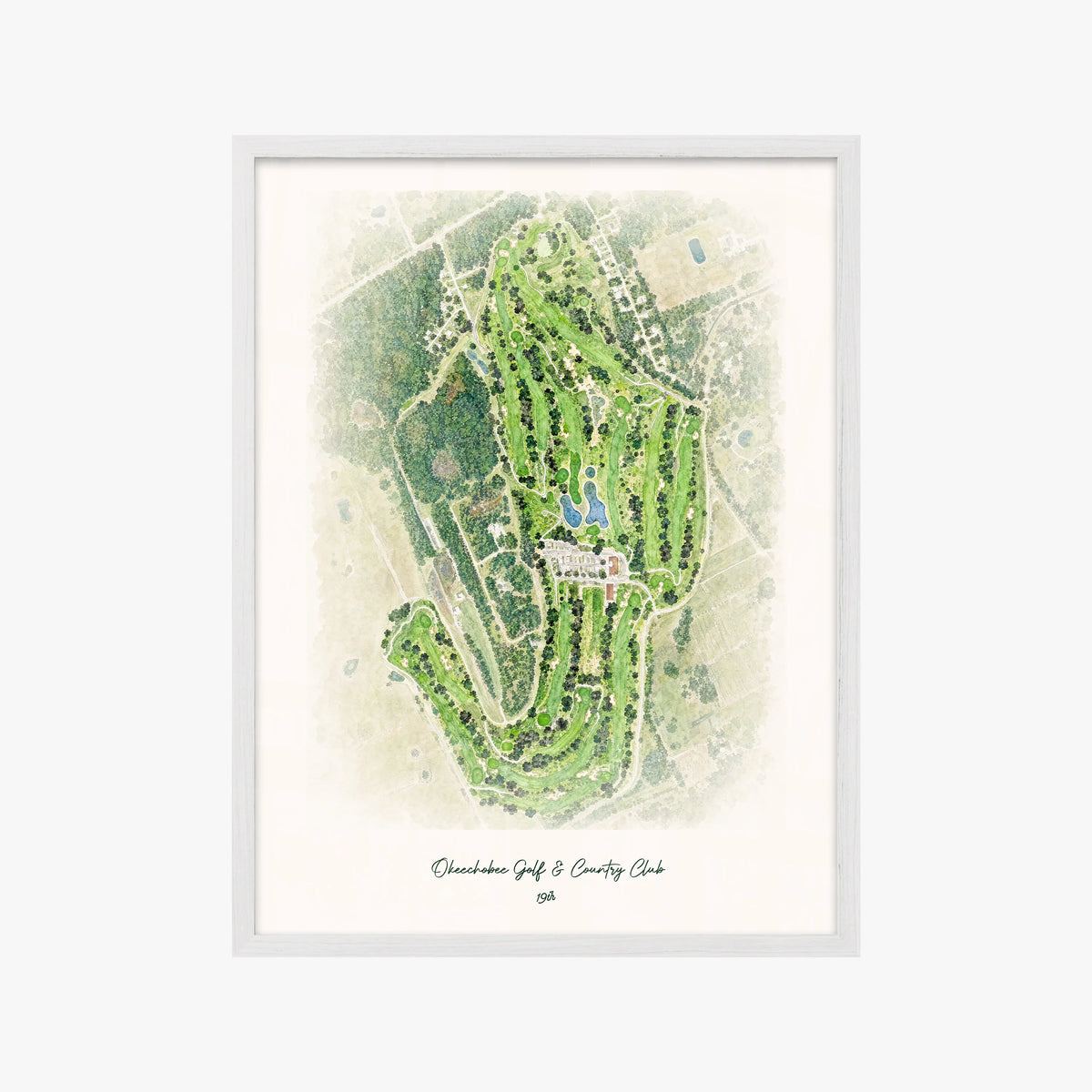 Okeechobee Golf & Country Club white frame