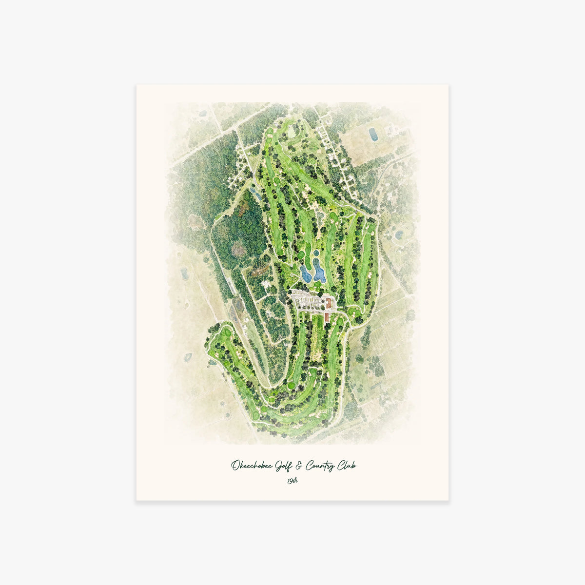 Okeechobee Golf & Country Club printed artwork