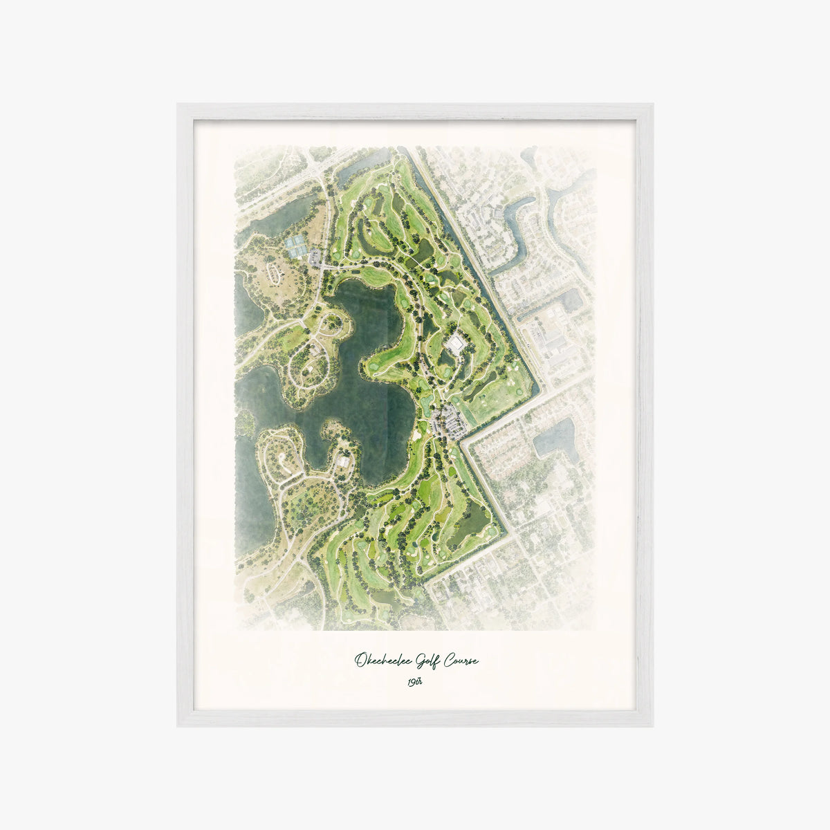 Okeeheelee Golf Course white frame