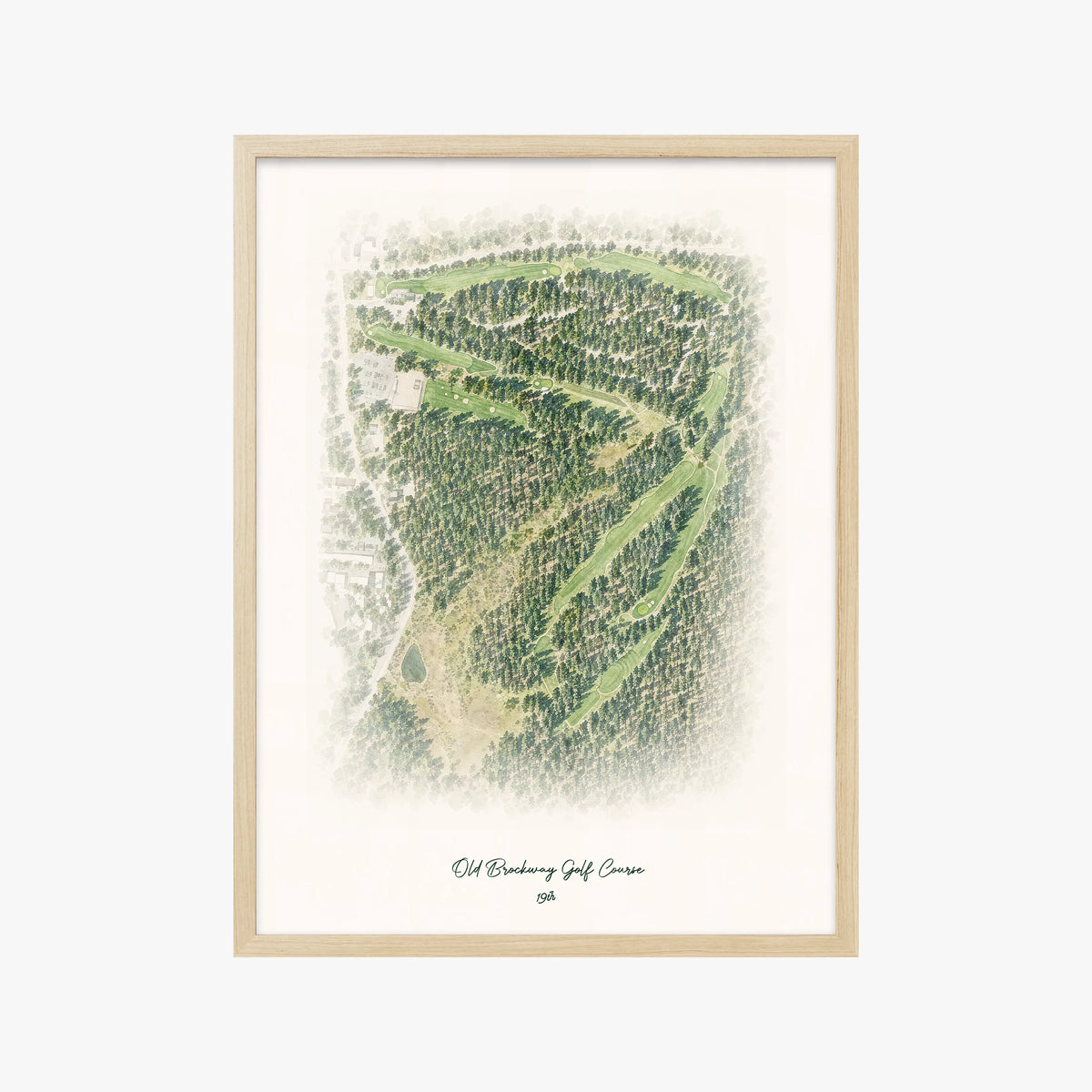 Old Brockway Golf Course wood frame