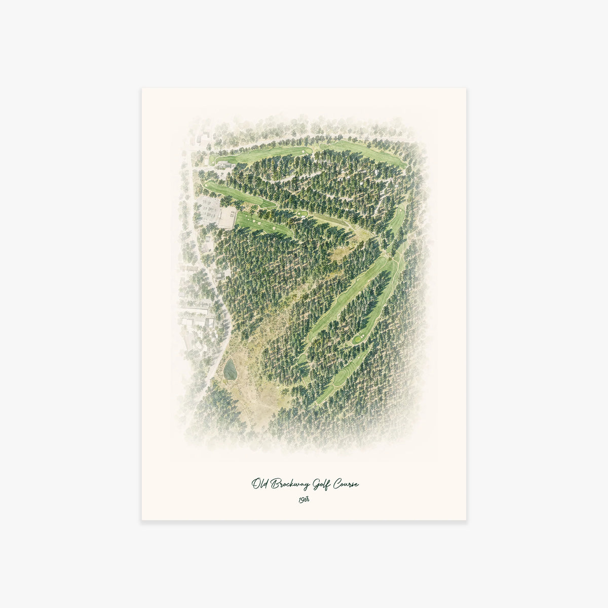 Old Brockway Golf Course printed artwork