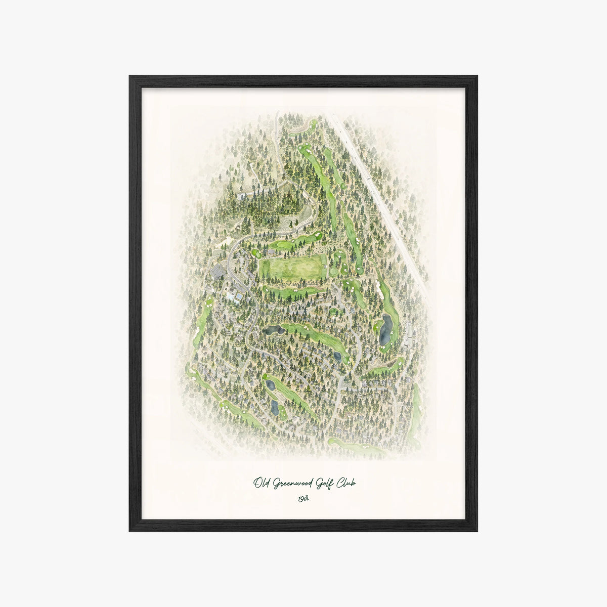 Old Greenwood Golf Club black frame